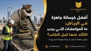 أفضل خرسانة جاهزة في الرياض وأهم المواصفات قبل طلب الخرسانة