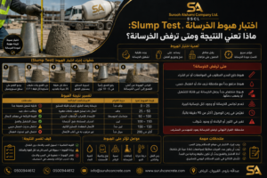 اختبار هبوط الخرسانة Slump Test وقراءة النتيجة ومتى ترفض الخرسانة