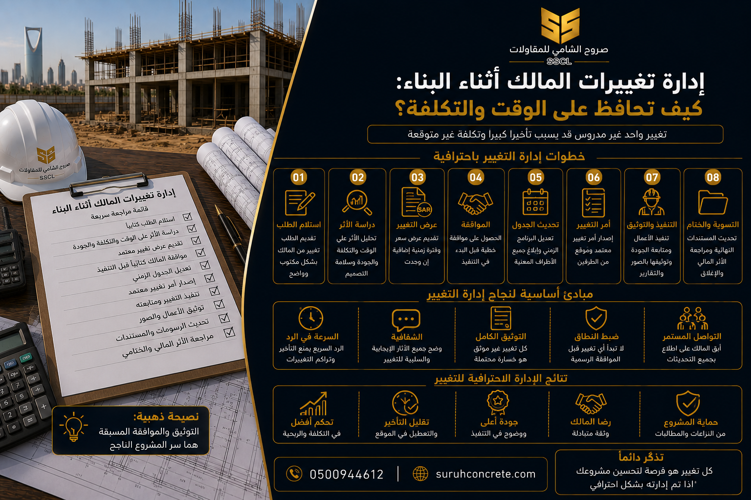مراجعة تعديل على مخططات مشروع بناء في الرياض