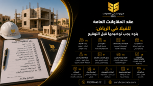 مراجعة عقد مقاولات عامة ومخططات فيلا في الرياض